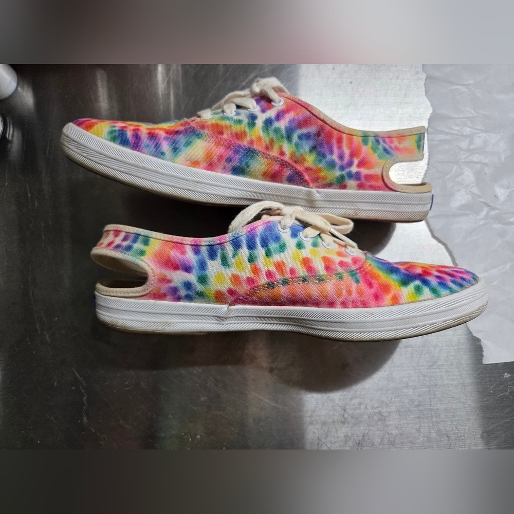 Keds Champion Slingback Size 9 Vintage 90s Tie-Dye
